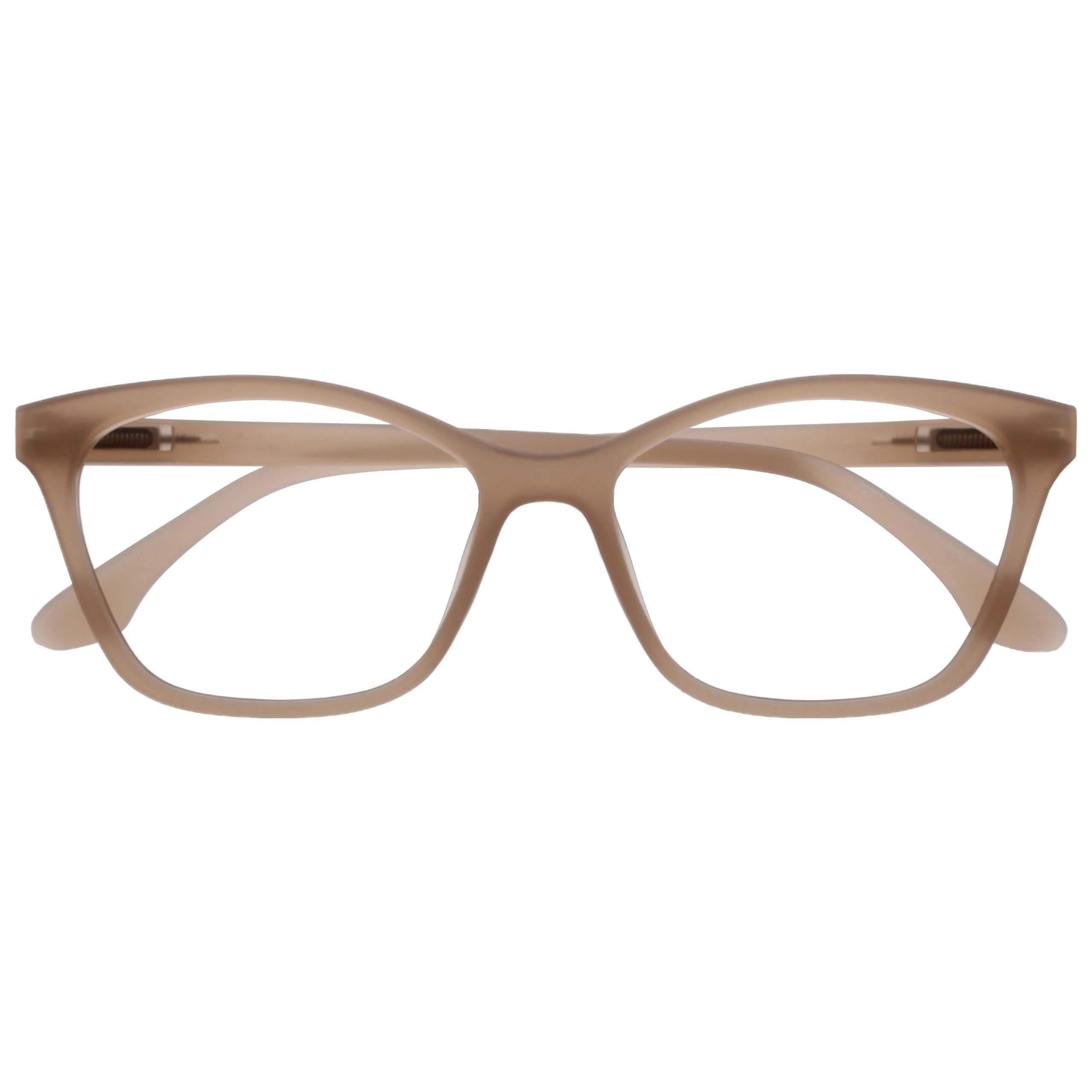 OPULIZE KAT Reading Glasses - Cat-Eye Frame - Matt Taupe - Men & Women - Spring Hinges - R59-U - +1.50