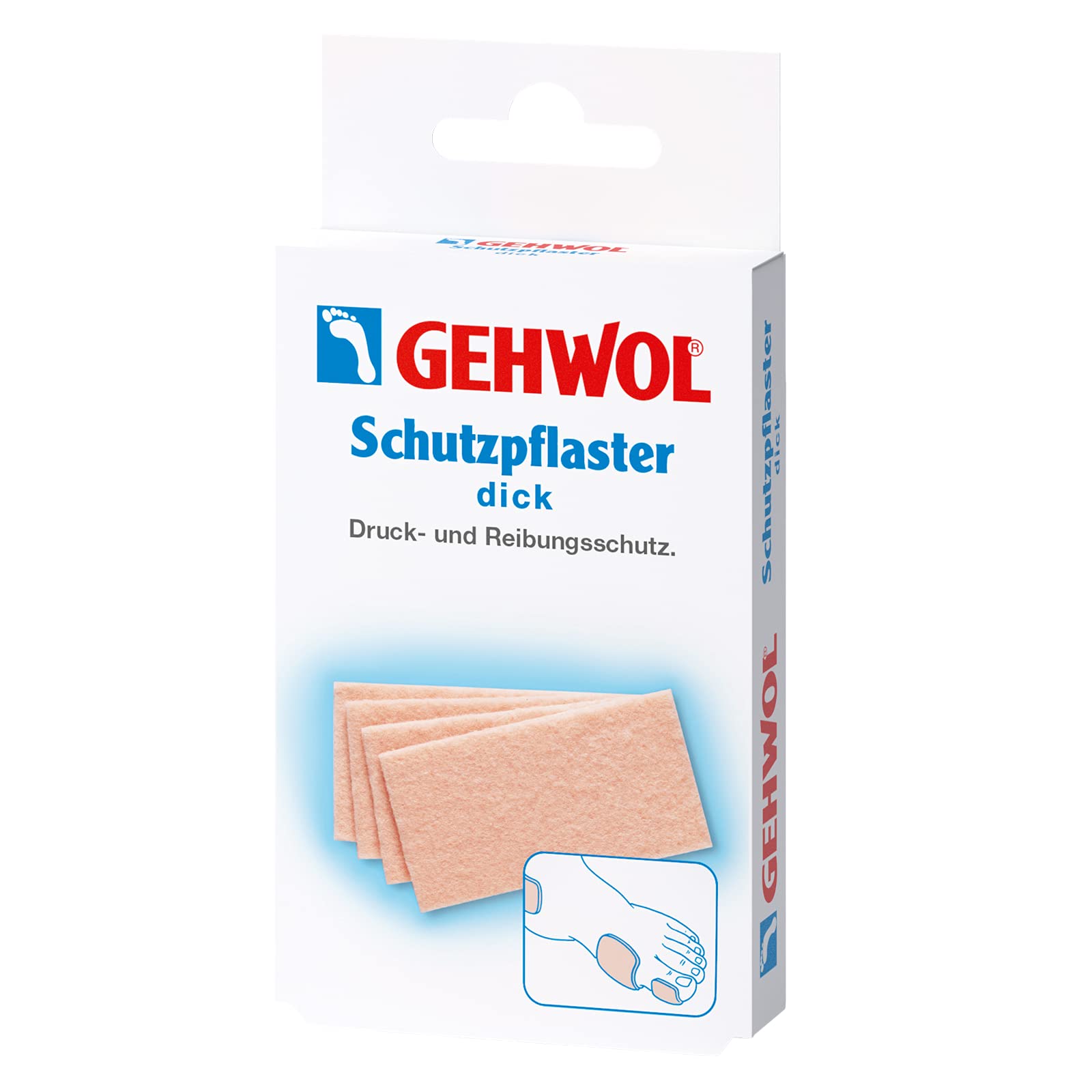GehwolProtective Plasters Thick, Pack of 4, Pressure