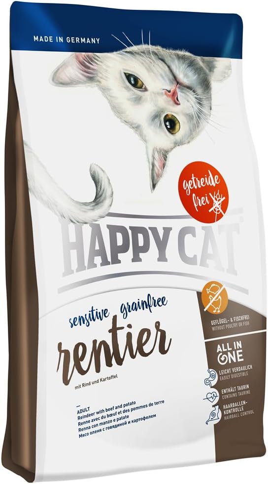 Happy Cat Grain-Free Reindeer Pet Food, 4 kg