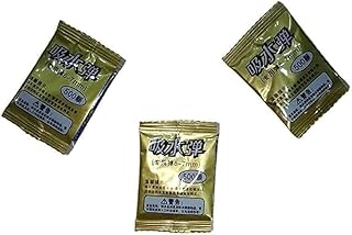 رصاص كريستال بلون أزرق للمسدسات، كرات مائية كبيرة، 500 رصاصة (3 أكياس)، بحجم 6-7 ملم