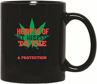 Cannabis Gift for Believers of National Prosperity and Security Targeting Political Supporters 11oz 15oz Black Coffee Mug