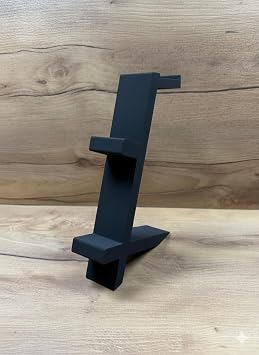 PS5 DualSense 2’ Gaming Arm and Headphone Stand Black Color | 3D Printing Stylish Vertical Holder (21.5x18x4 cm)