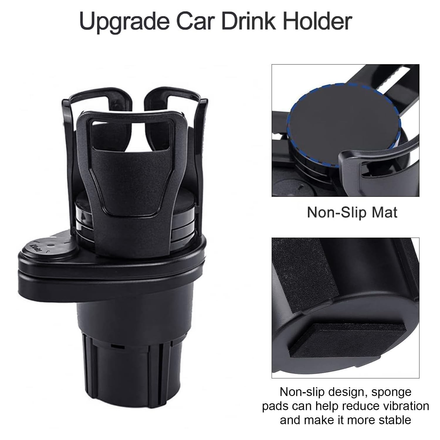 Portabicchieri Auto Universale Regolabile - Supporto Per Bevande Con Ventosa O Clip - Foto 6