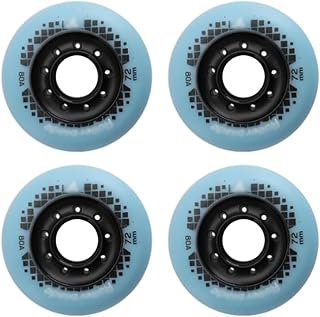 Inline Skate Wheels, Replacement Roller Skating Wheels 4 Pack Inline Skate Wheels Children'S Roller Skate Wheels,80A Roller Blade Skating Wheels (Various Size Options Available),for Roller Blade Whee