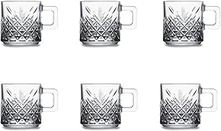 Pasabahce Timeless Kulplu Bardak 195 CC 6 Adet Kupa Çay Kahve Bardağı 5656896985696AYBABASTORE