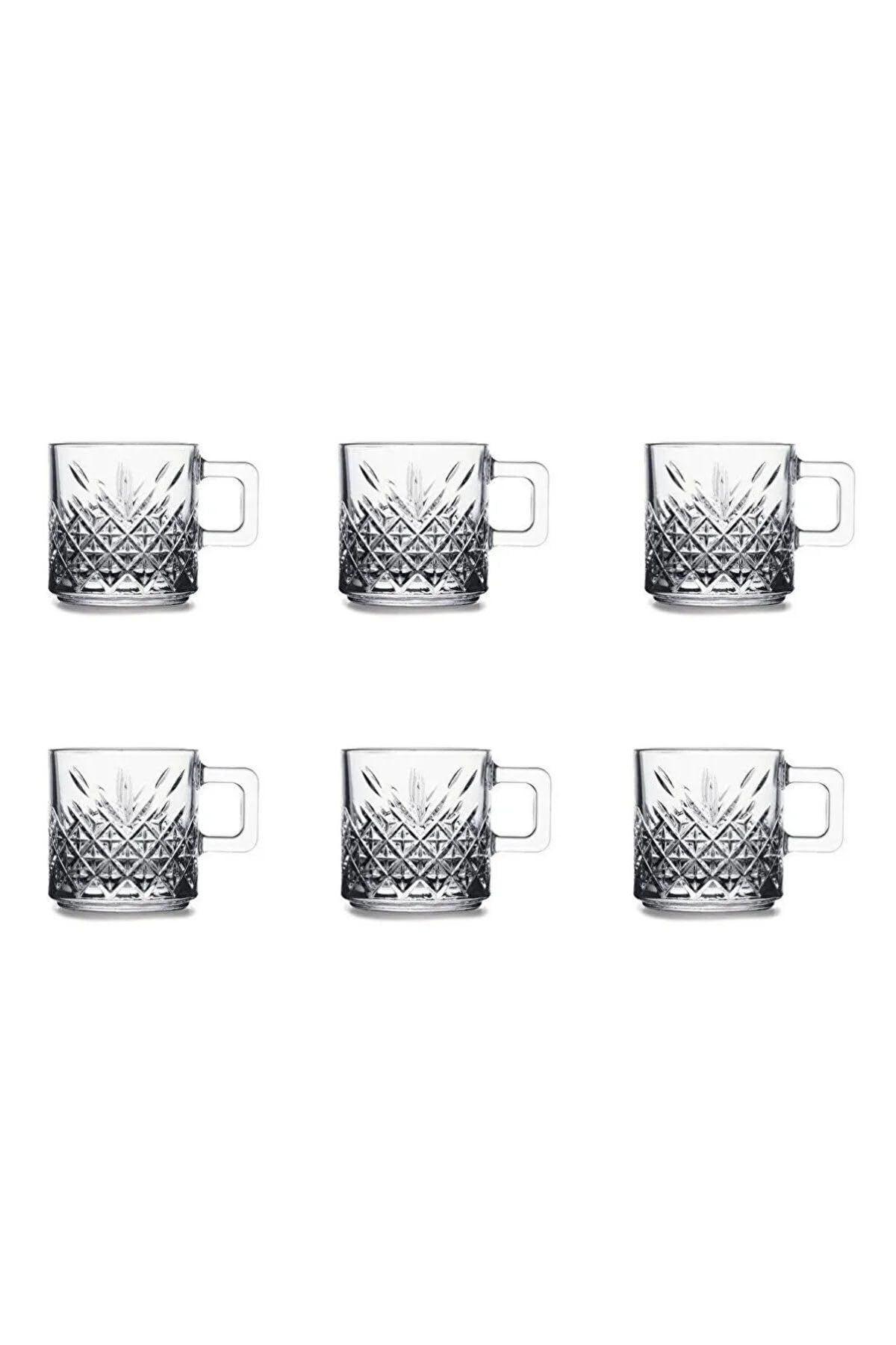 Pasabahce Timeless Kulplu Bardak 195 CC 6 Adet Kupa Çay Kahve Bardağı 5656896985696AYBABASTORE