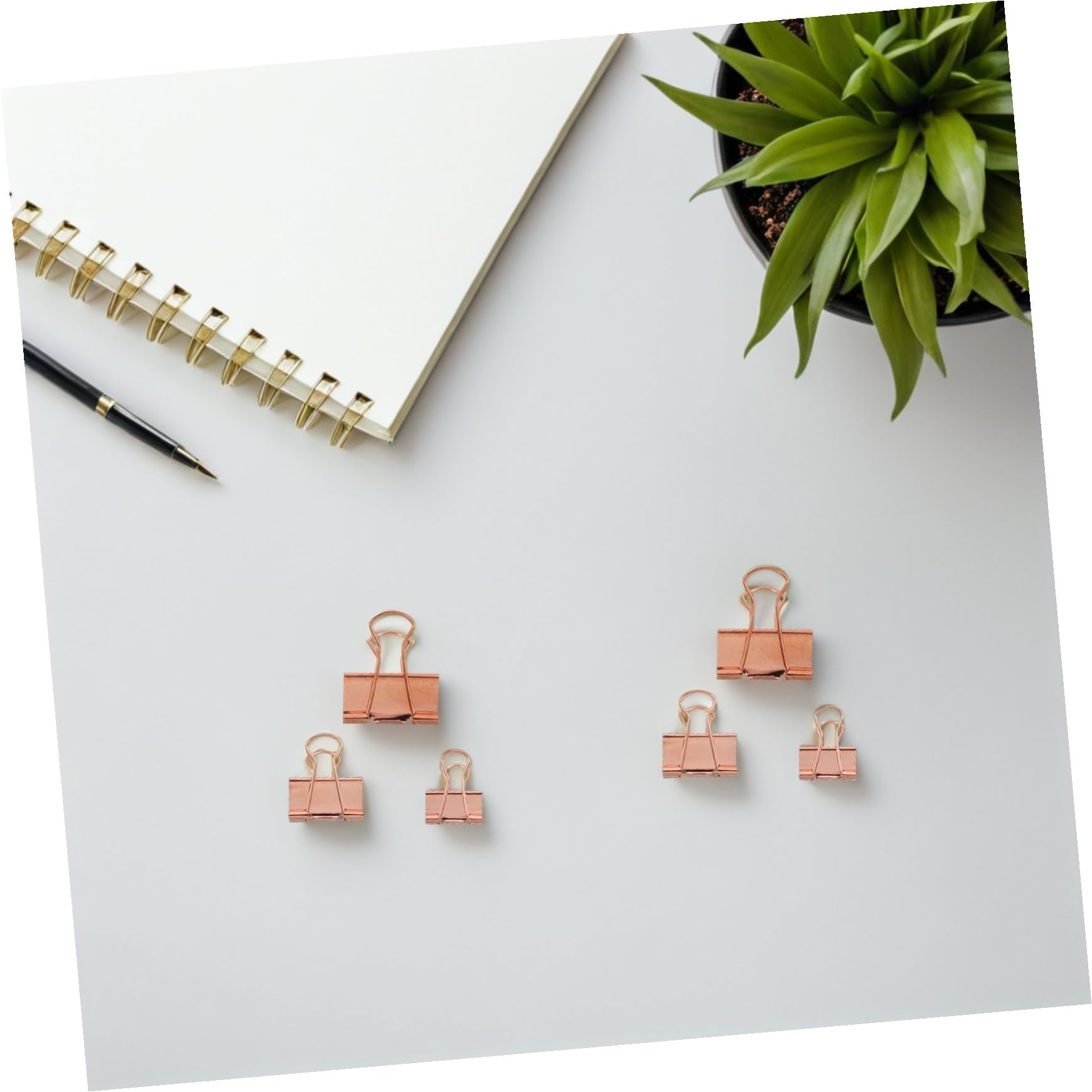 Homoyoyo 112 Pezzi Clip per Documenti da Ufficio in Metallo Rosa Molle Rinforzate Morsetti Piccoli e Di Dimensioni Intermedie Riutilizzabili per Casa Scuola e Lavoro
