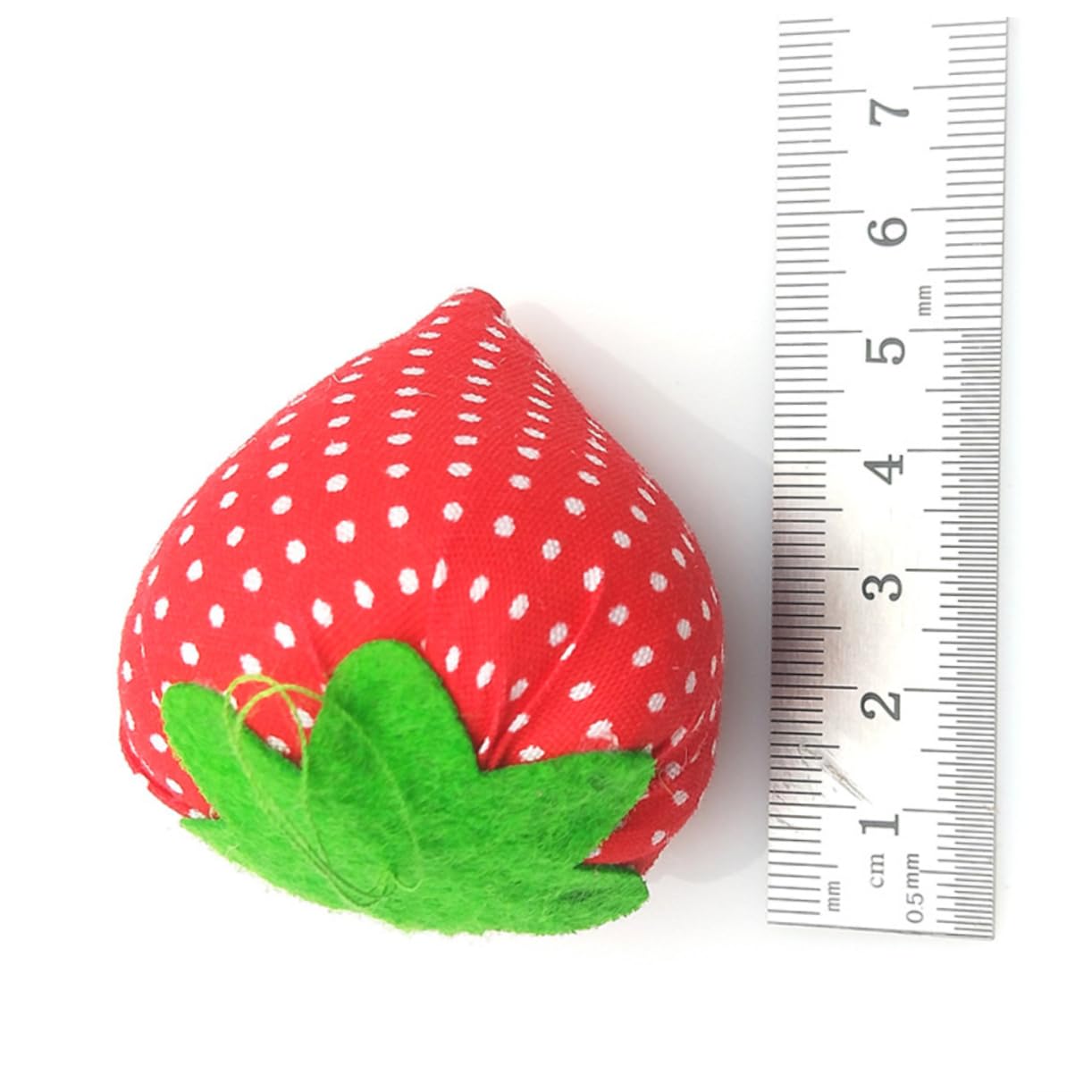 NUOBESTY 20piezas Alfiletero Forma De Fresa De Organizador De Agujas Para Costura Accesorio Para Manualidades Para Cestas De Costura o Decoración
