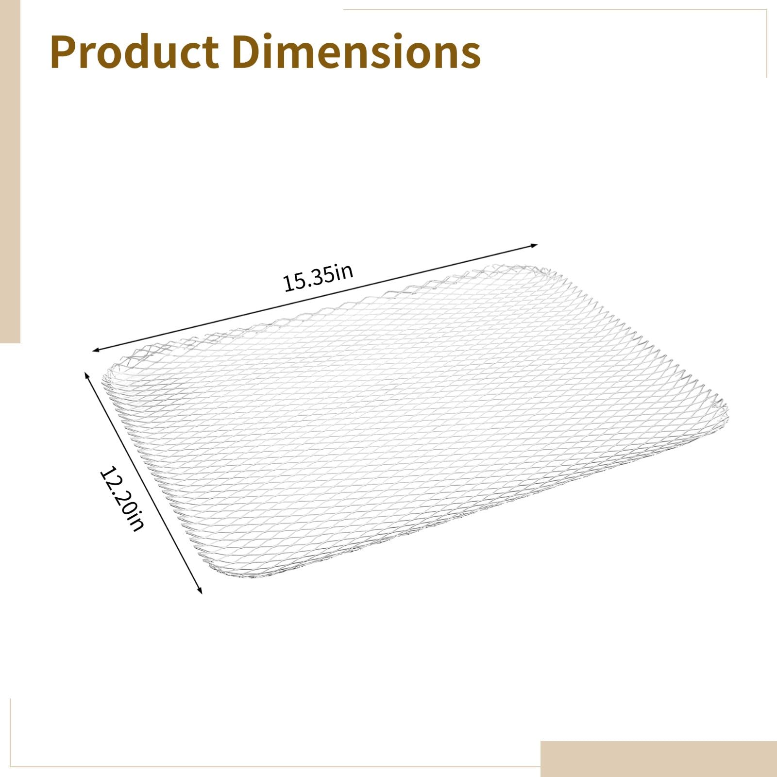10 cubiertas de aluminio para parrilla de barbacoa, forros de malla antiadherente, 15.4 x 12.2 pulgadas, ideal para asar verduras, pescado y carne, accesorios desechables para barbacoa para cocinar al
