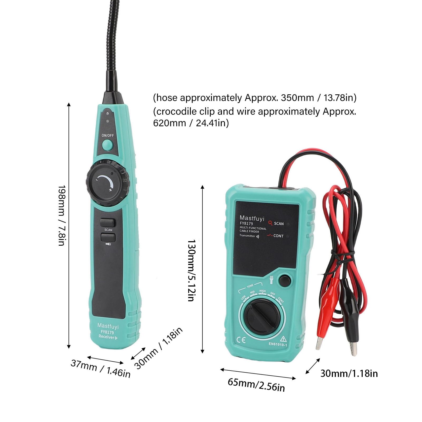 Localizador de Cables Subterráneos Buscador de Detección Profunda para Electricistas, Rango de Profundidad de 2 M, Detector de Cables para Subterráneos, Detector de Pared