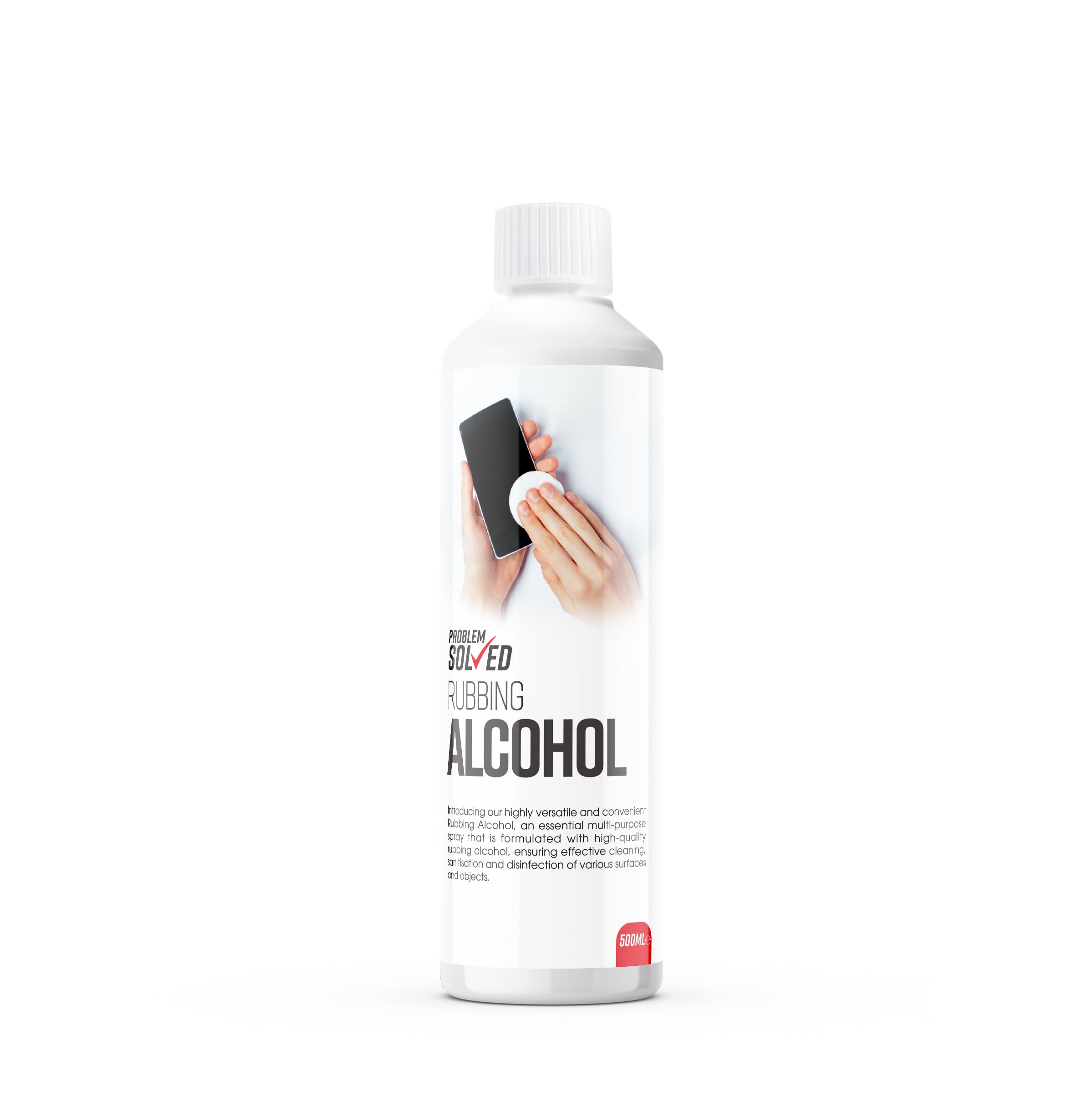 Problem Solved - Pure Isopropanol Rubbing Alcohol | 99.9% Isopropyl Versatile Cleaner and Disinfectant Solution - 500ml