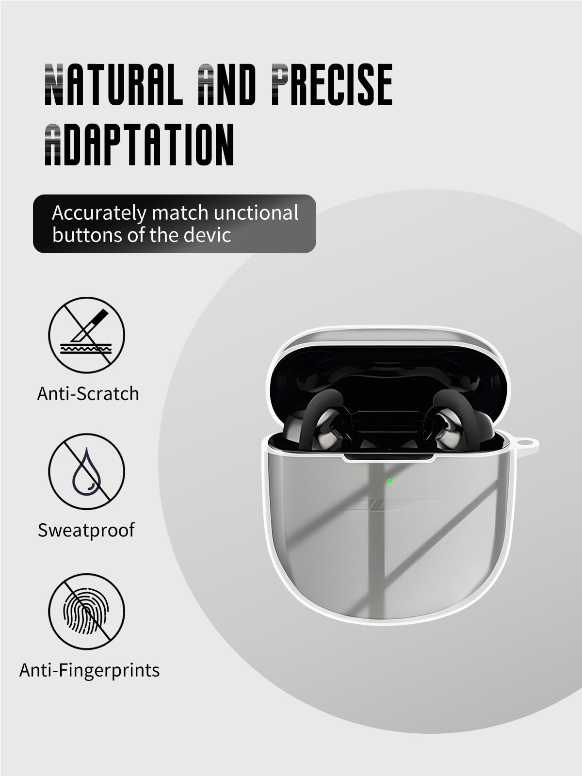 Amazon | Bose QuietComfort Ultra Earbuds (第2世代、2025年)用クリア