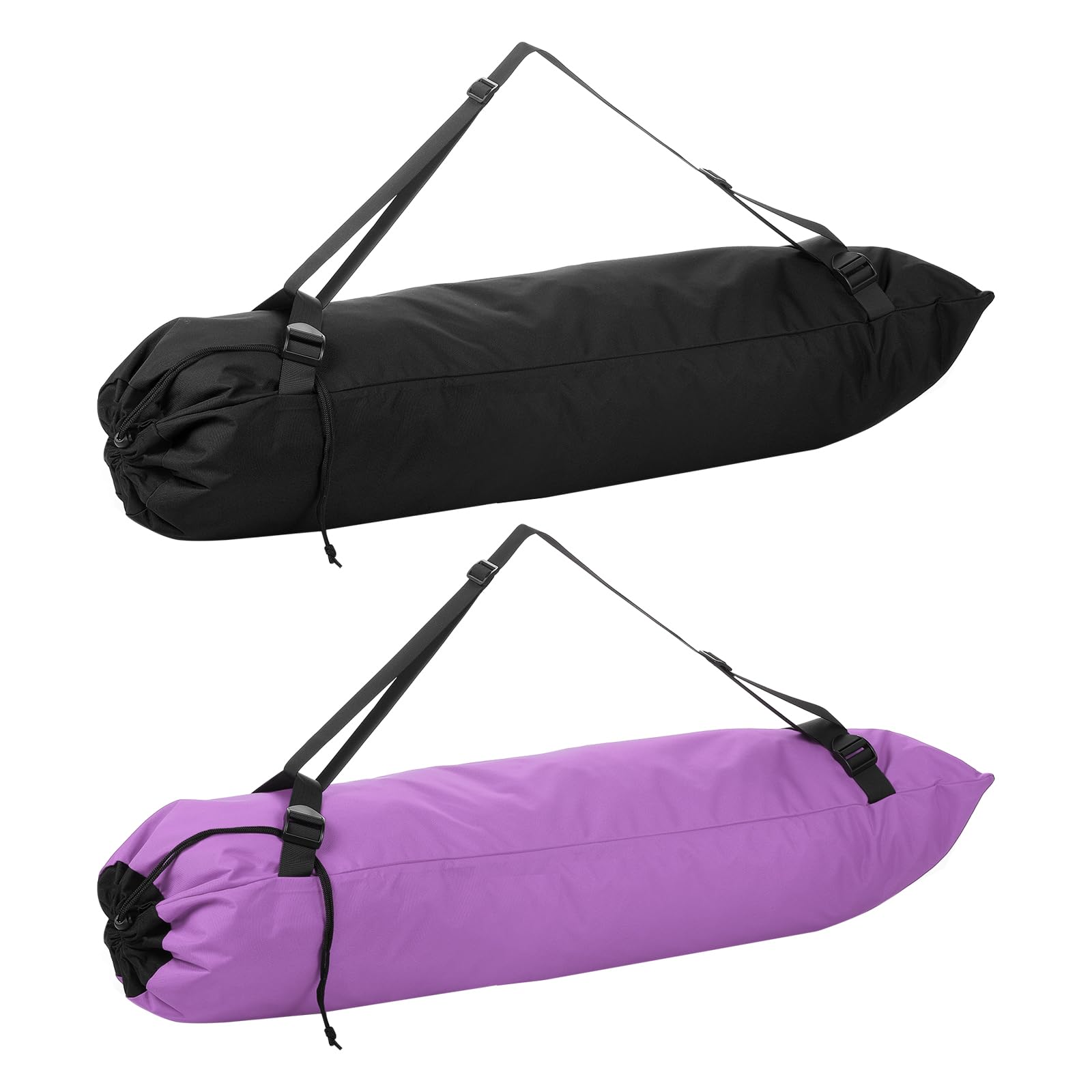 PATIKIL Foldable Camp Chair Replacement Bag, 2 Pcs Camping Chairs Folding Chair Carry Bag with Adjustable Shoulder Strap for Outdoor Camping Fishing Storage, Purple, Black