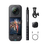 Insta360 X5 Pack Moto - Camera Impermeabile 8K 360º, Obiettivi Sostituibili