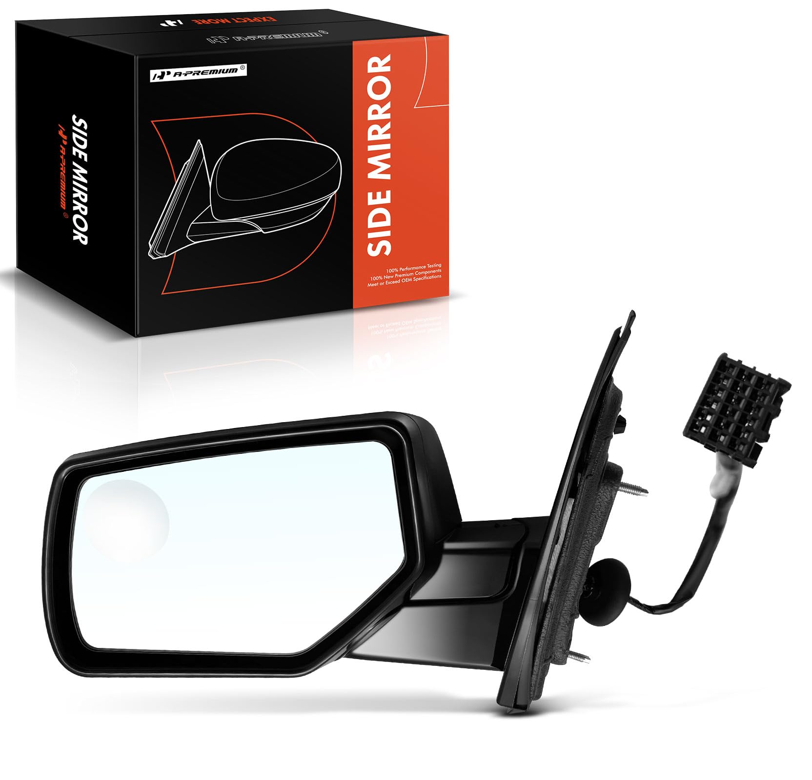 A-Premium Driver Side Manual Door Mirror - Compatible With Chevy Silverado 1500 2500 3500 07-13 & GMC Sierra 1500 2500 3500 - Non-Heated Manual - Foto 6