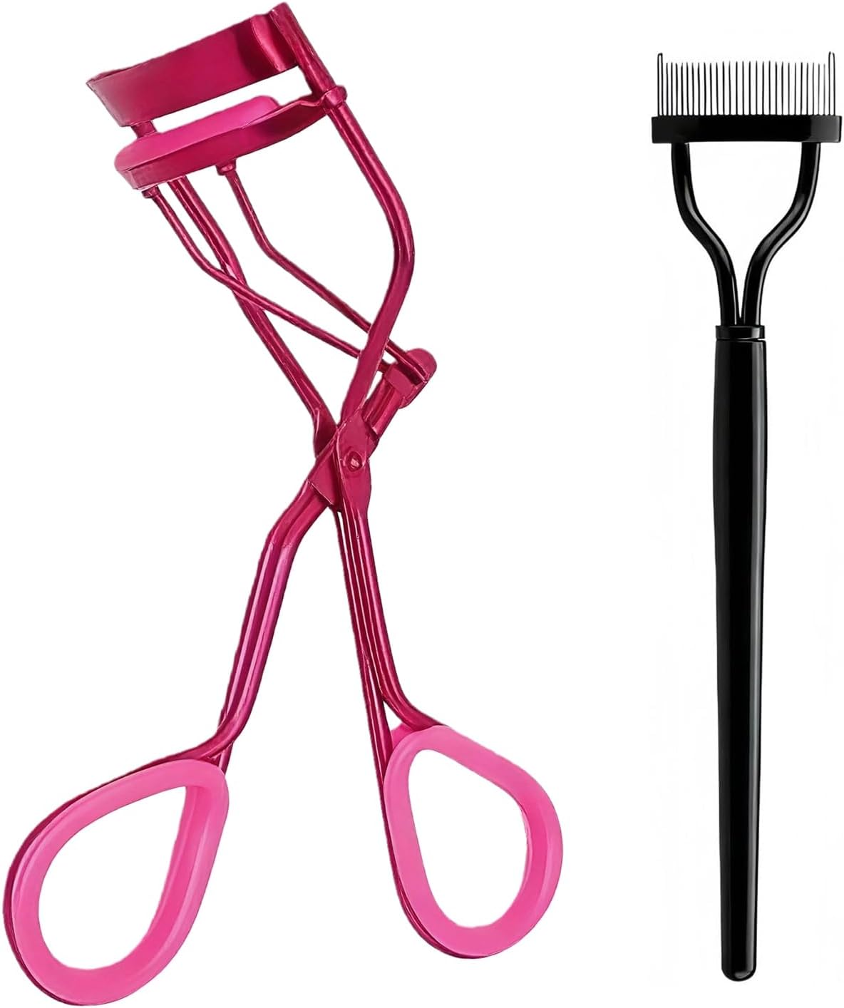 Acavado Professional Eyelash Curler with Lash Comb – Award-Winning Design – Pinch-Free, Effortless Curl for a Lash-Lift Effect in Seconds, Perfect for Home or Travel, Rose