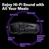 Yamaha R-N600A Ampli-tuner Hi-Fi réseau, Wi-Fi, AirPlay 2, Bluetooth, convertisseur N/A SABRE, TUNER DAB/DAB+, MusicCast avec de nombreux services de streaming, gris - 5