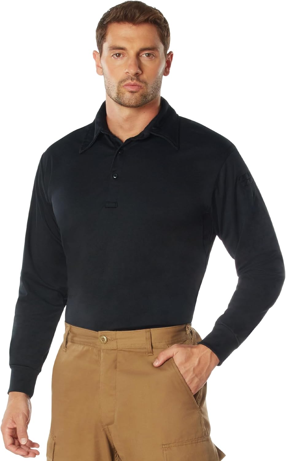 Rothco Long Sleeve Tactical Performance Polo - Image 3