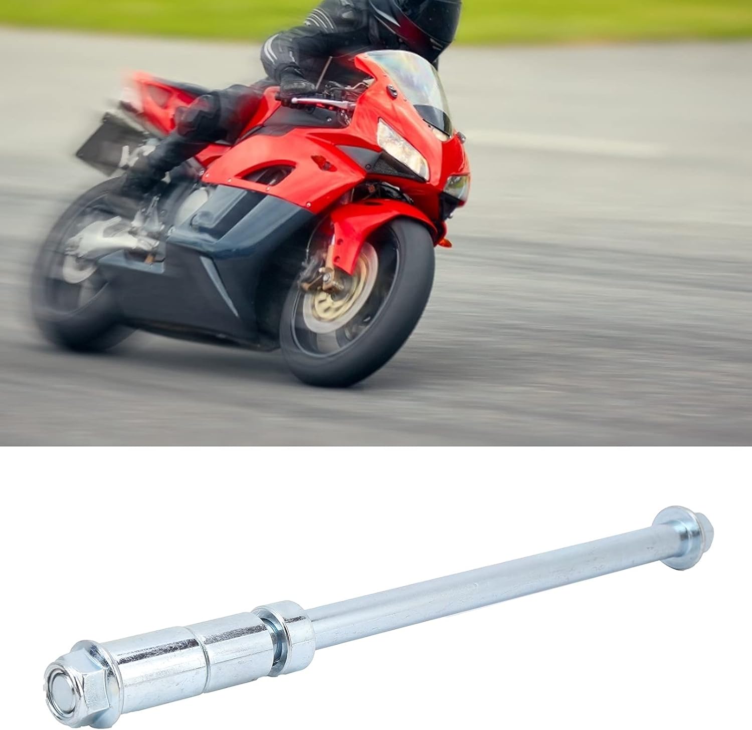 Front Rear Axle, 245mm Front Back Rear Axle with 3 Spacers Fit for PIT PRO Bike