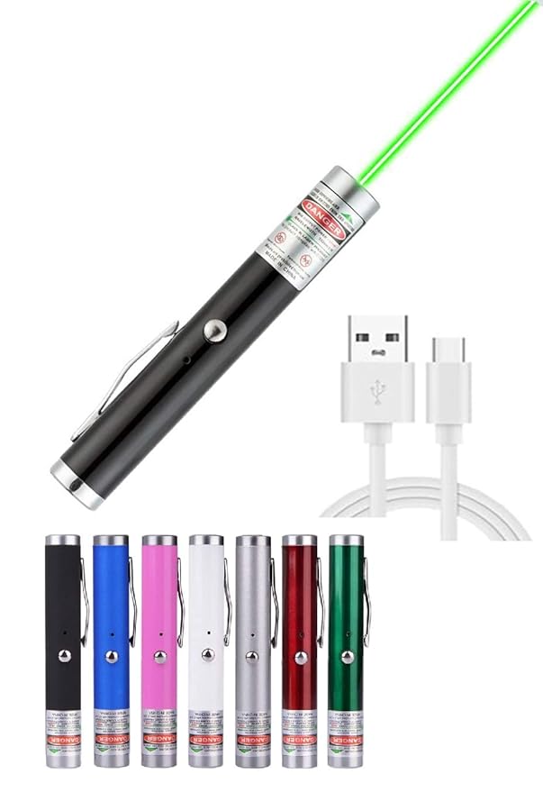 fusine Mini Small Laser Pointer USB Rechargeable Charging High Power