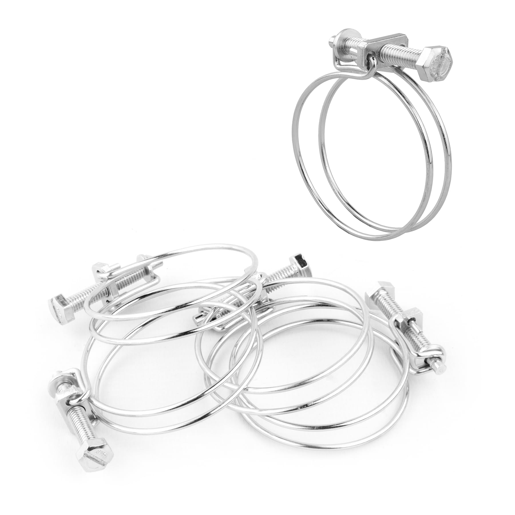 Pisces Double Wire Clips for 50mm Hose (5 Pack)