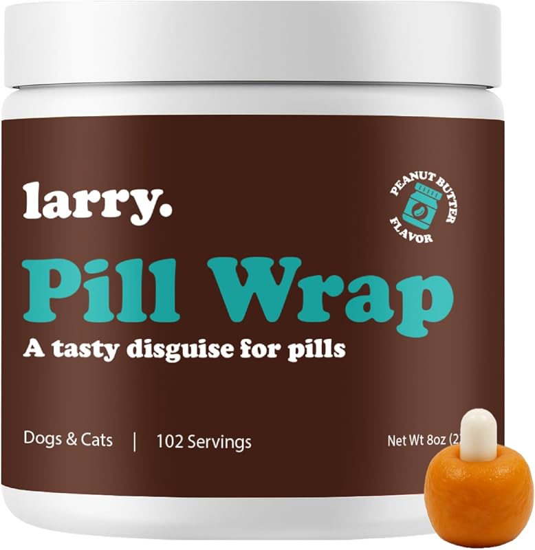 Petisco para Cães Larry com Sabor de Pasta de Amendoim para Envolver Comprimidos, 227 g