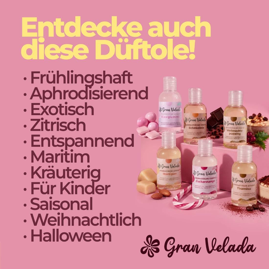 Gran Velada - Duftöl Mandarinene Essence 1000 ml | Aromatisches Zitrusöl für Seifen, Kerzen und Diffuser, Intensiver Fruchtduft, DIY Parfüm Herstellung, Hochkonzentriertes Duftöl für Zuhause