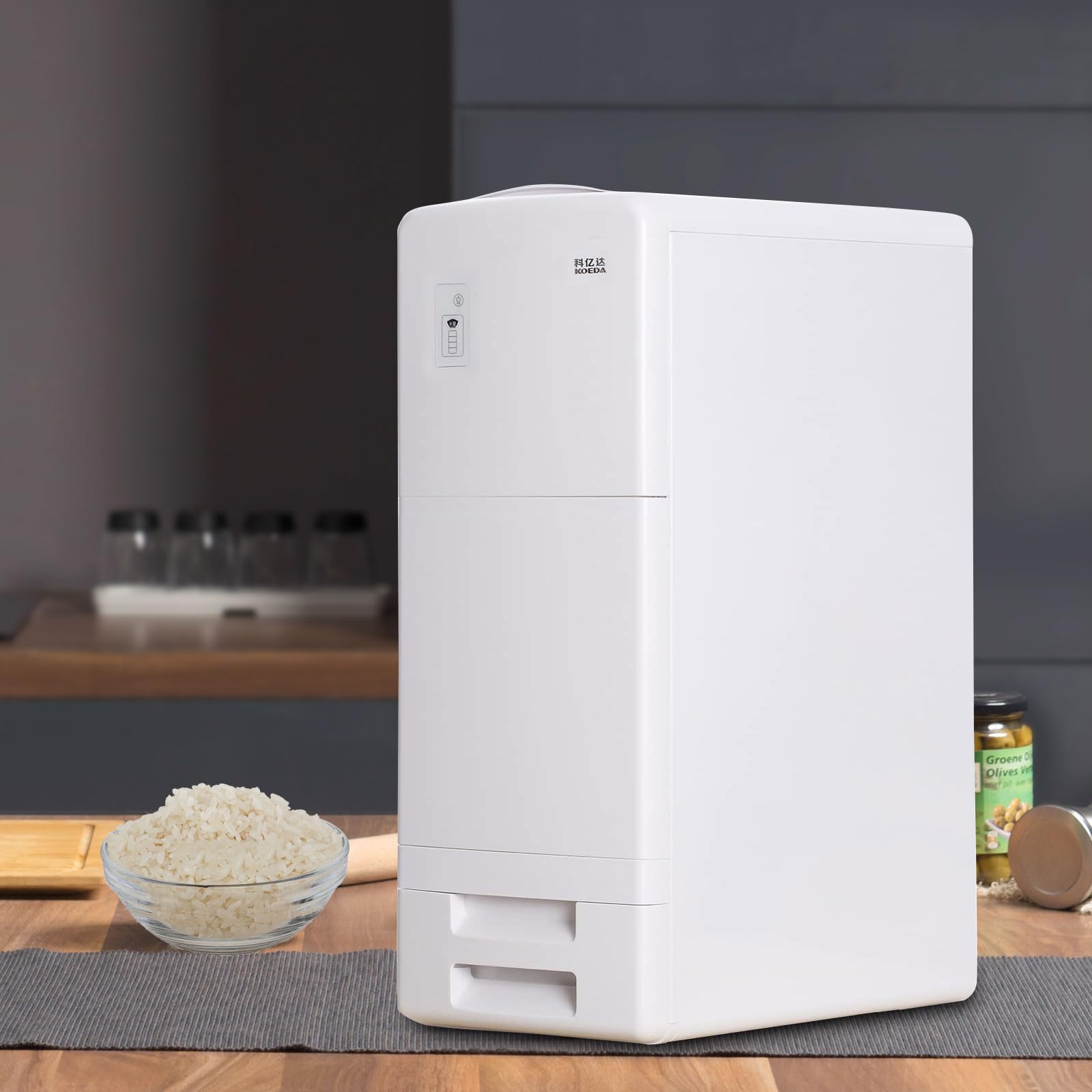 Amazon｜KOEDA 保冷米びつ 大容量 ライスストッカー 米びつ20KG 冷蔵庫 
