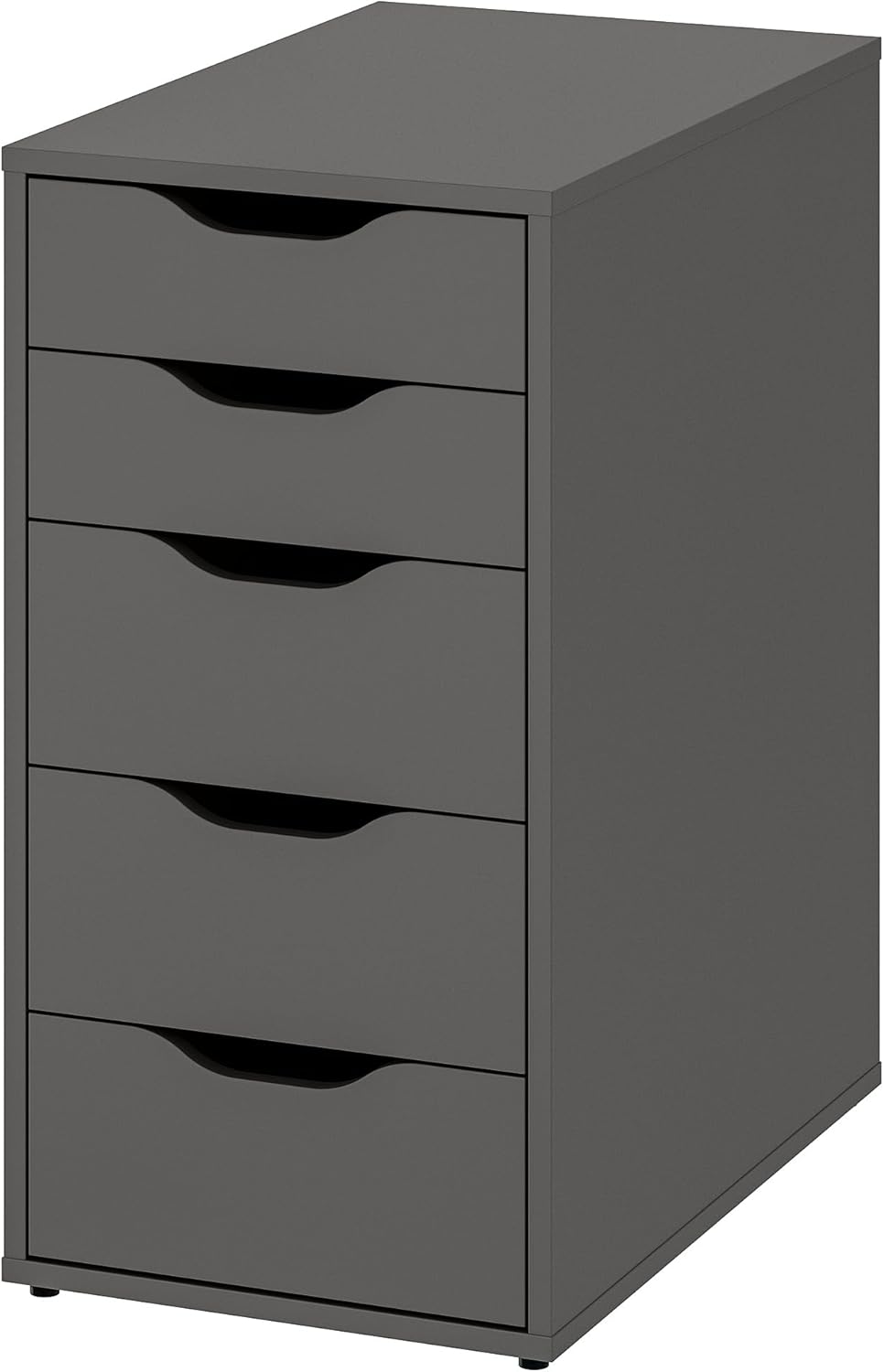ALEX Drawer unit, dark grey, 36x70 cm
