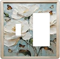 Vista 42 de Cubiertas Decorativas de Arte para Interruptores de Luz, Hojas de Otoño, Placa de Pared de Palanca Individual, Cubierta Decorativa de Interruptor