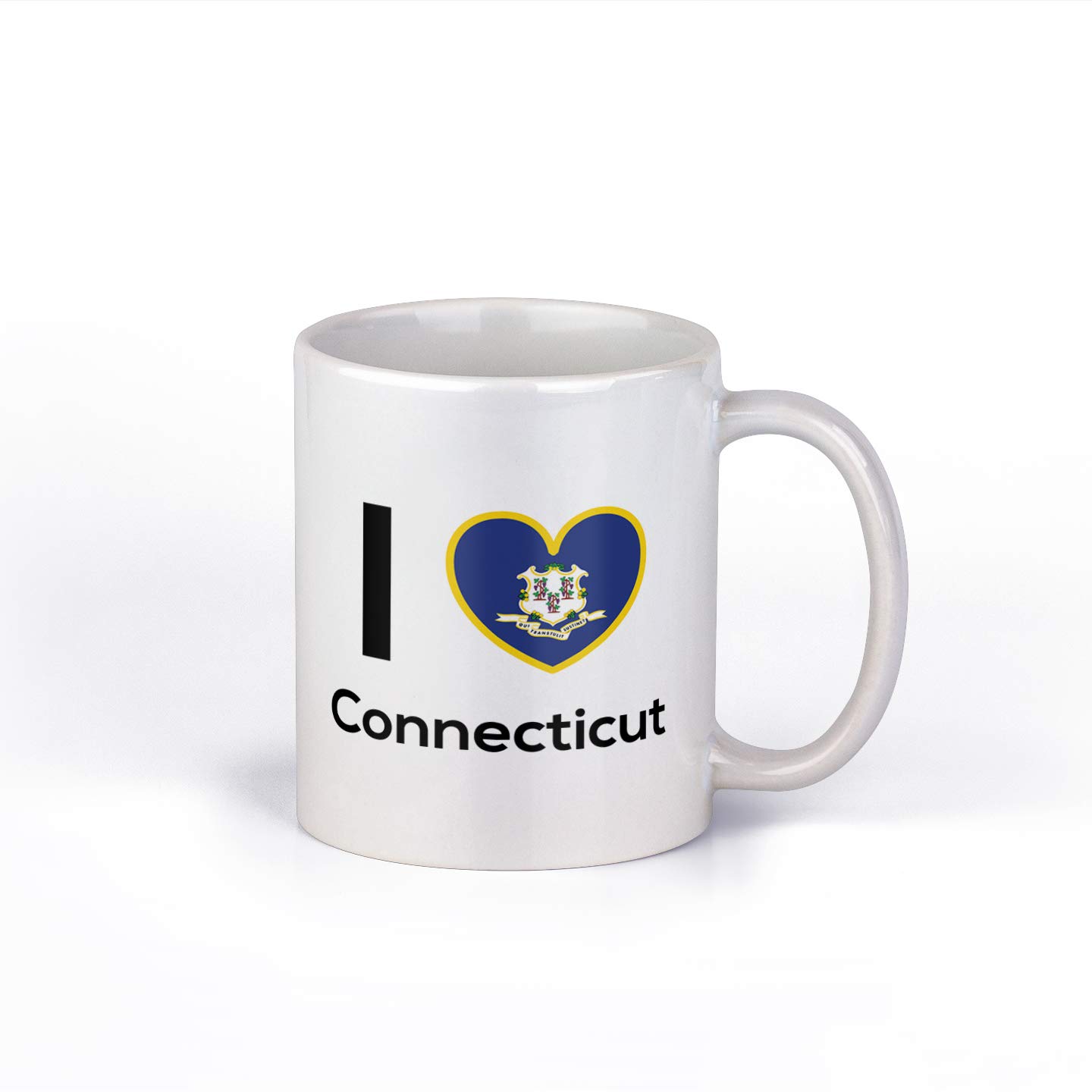 I Love Connecticut Coffee Mug | State Pride Cup | Great Gift Idea | 11 Ounce Coffee Mug | CM1128