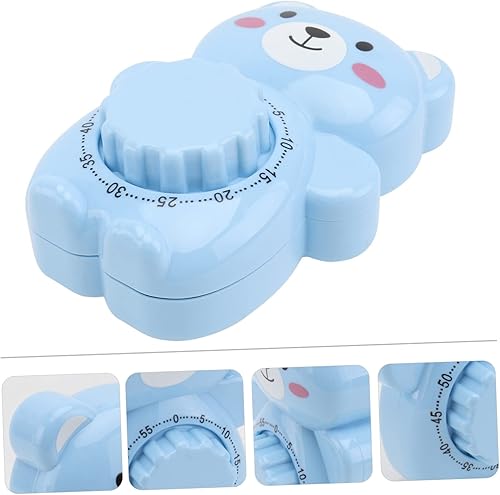 Miniatura 5 de Uonlytech Temporizador de oso con temporizador digital, despertador, para niños, temporizador de trabajo, herramientas de gestión del tiempo,