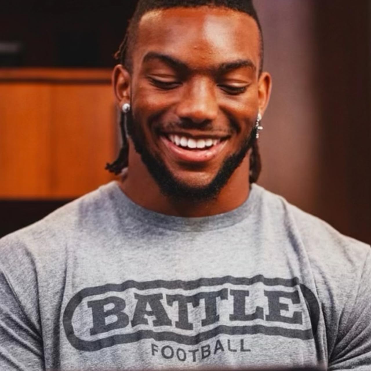 Battle THEE Original Sports Football T-Shirt, Athletic Fit, Tri-Blend Fabric, Adult & Youth