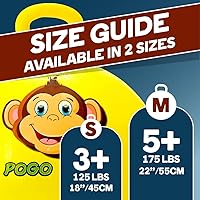 Vista 4 de Flybar Pelota Saltarina para Niños, Pelota Inflable de Rebote con Mango para Juego Activo en Interiores y Exteriores, Incluye Bomba, Juguete