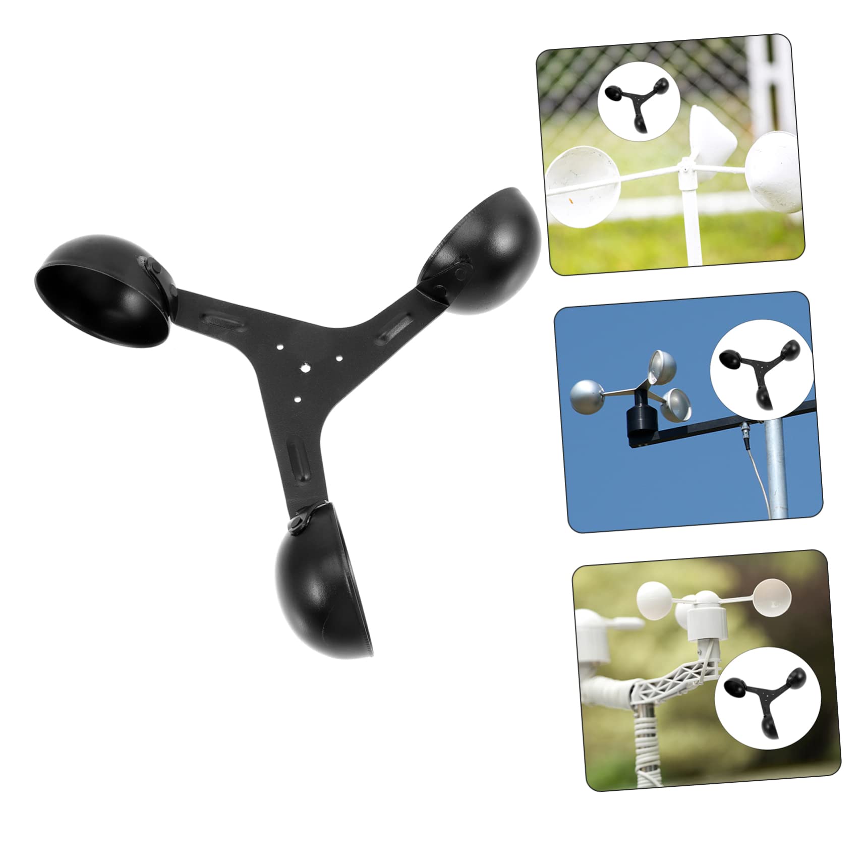 Windmessgerät mit Aufzeichnung als Stabiler Windsensor aus Aluminiumlegierung Ersatz Sensorbecher für Anemometer mit Leichtem Gewicht und Flexibler Passform