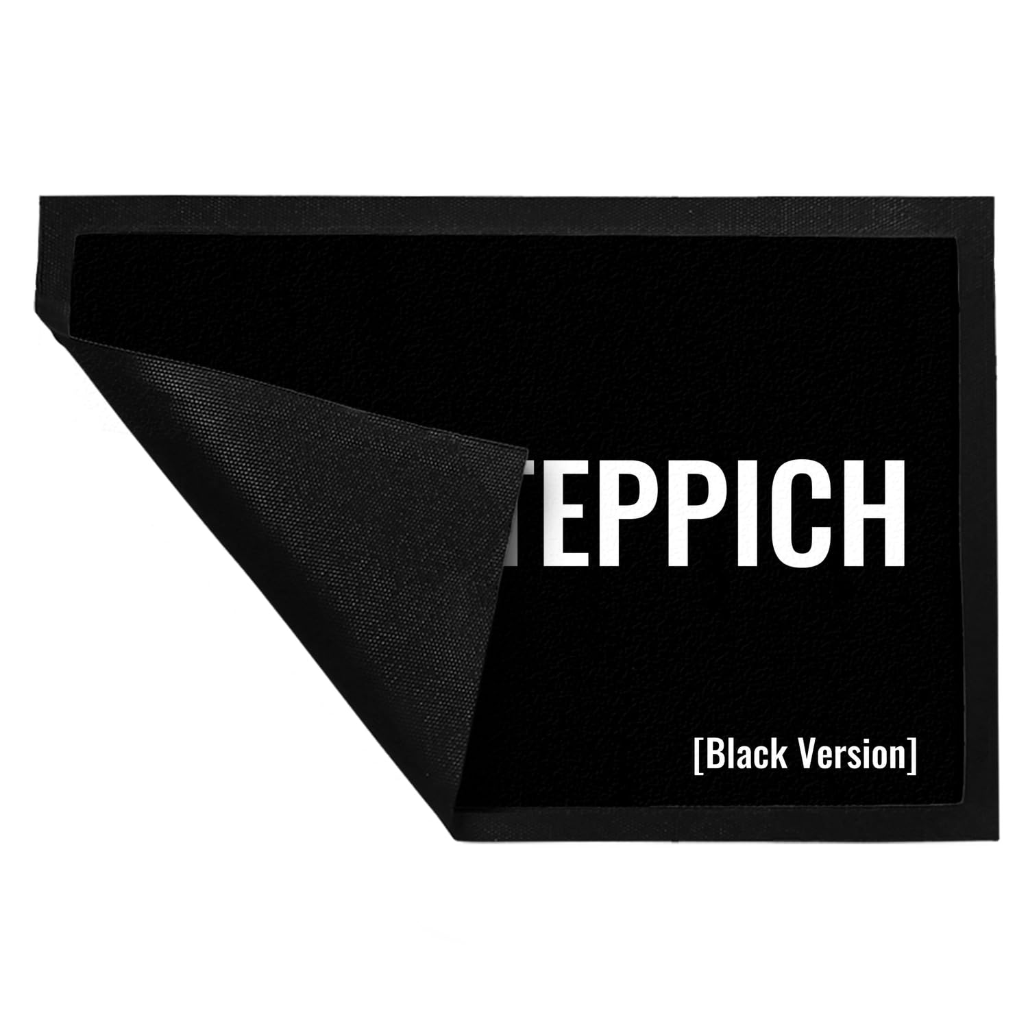 speecheese Fußmatte XXL in 50x75 cm mit lustigem Spruch Roter Teppich [Black Version] mit Rutschfester Unterseite schwarzer Humor lustige Fussmatte Fußabtreter mit Spruch für die