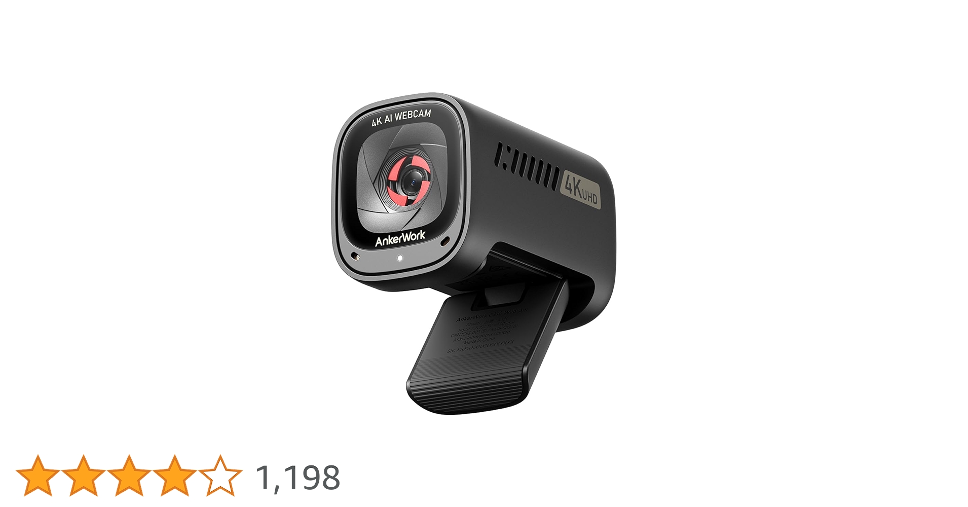 Amazon.co.jp: Anker AnkerWork C310 ウェブカメラ、4Kウェブカメラ Amazon.co.jp: Anker AnkerWork C310 ウェブカメラ、4Kウェブカメラ