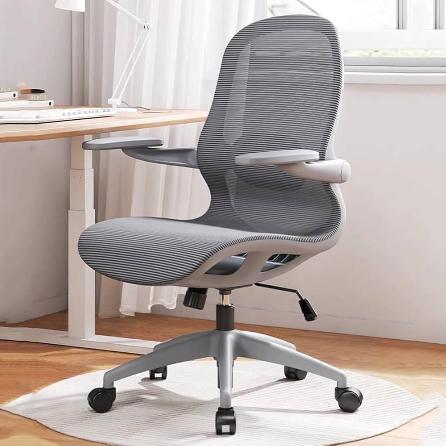 昇降 デスクチェア ヘッドレスト付 人間工学 メッシュ 通気性 グレー Amazon.co.jp: Takunoa デスクチェア おしゃれ メッシュ オフィス