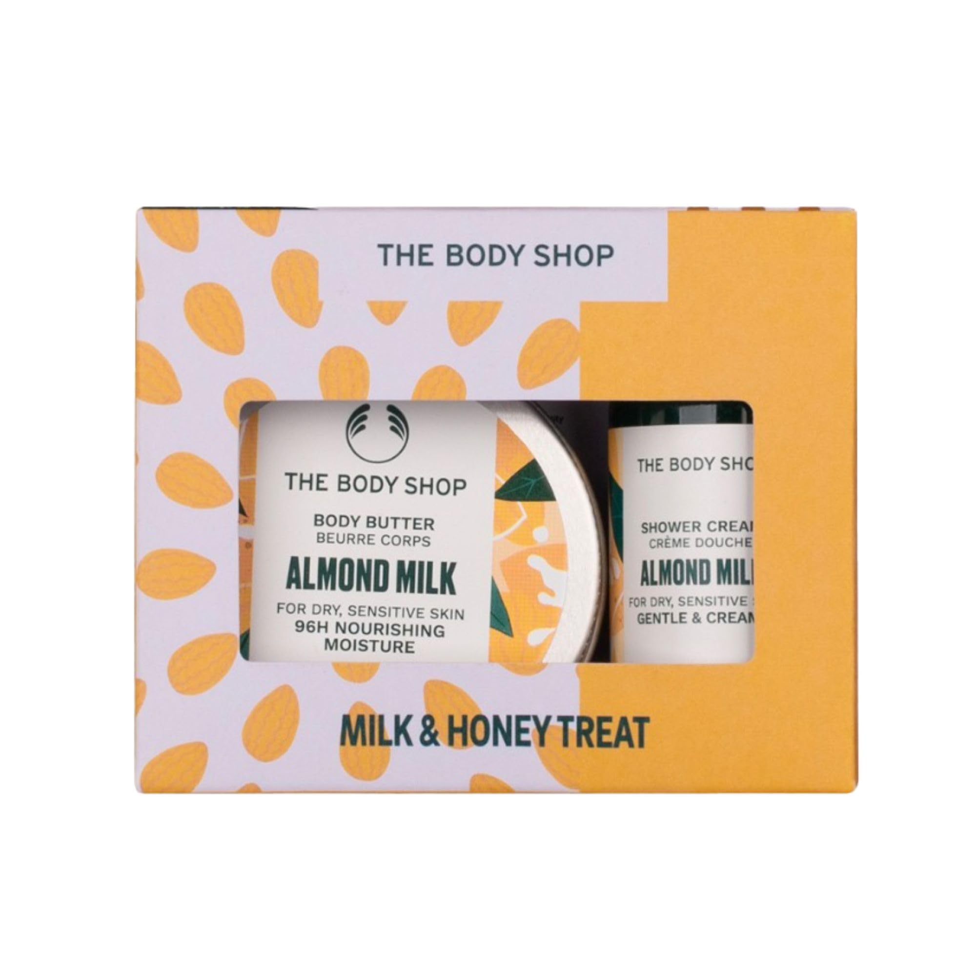 The Body Shop Almond Milk Shower Cream And Body Butter Gift Set 1 Pack-image-37