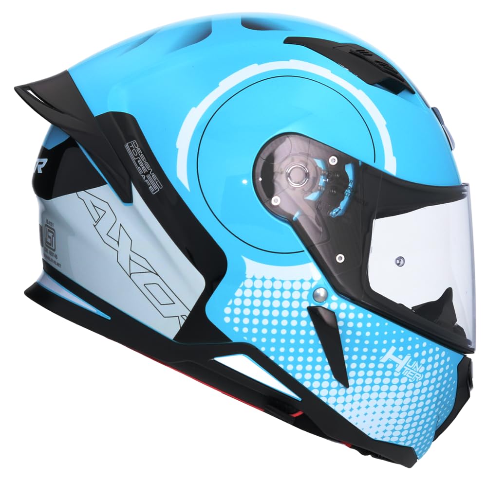 Shiro Helmets Casco Integral Modelo Hunter Spear Azul Totalmente Homologado (M 57/58)
