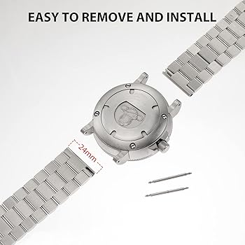 SHANGPULE Silver Adapters Compatible with Citizen Eco-Drive