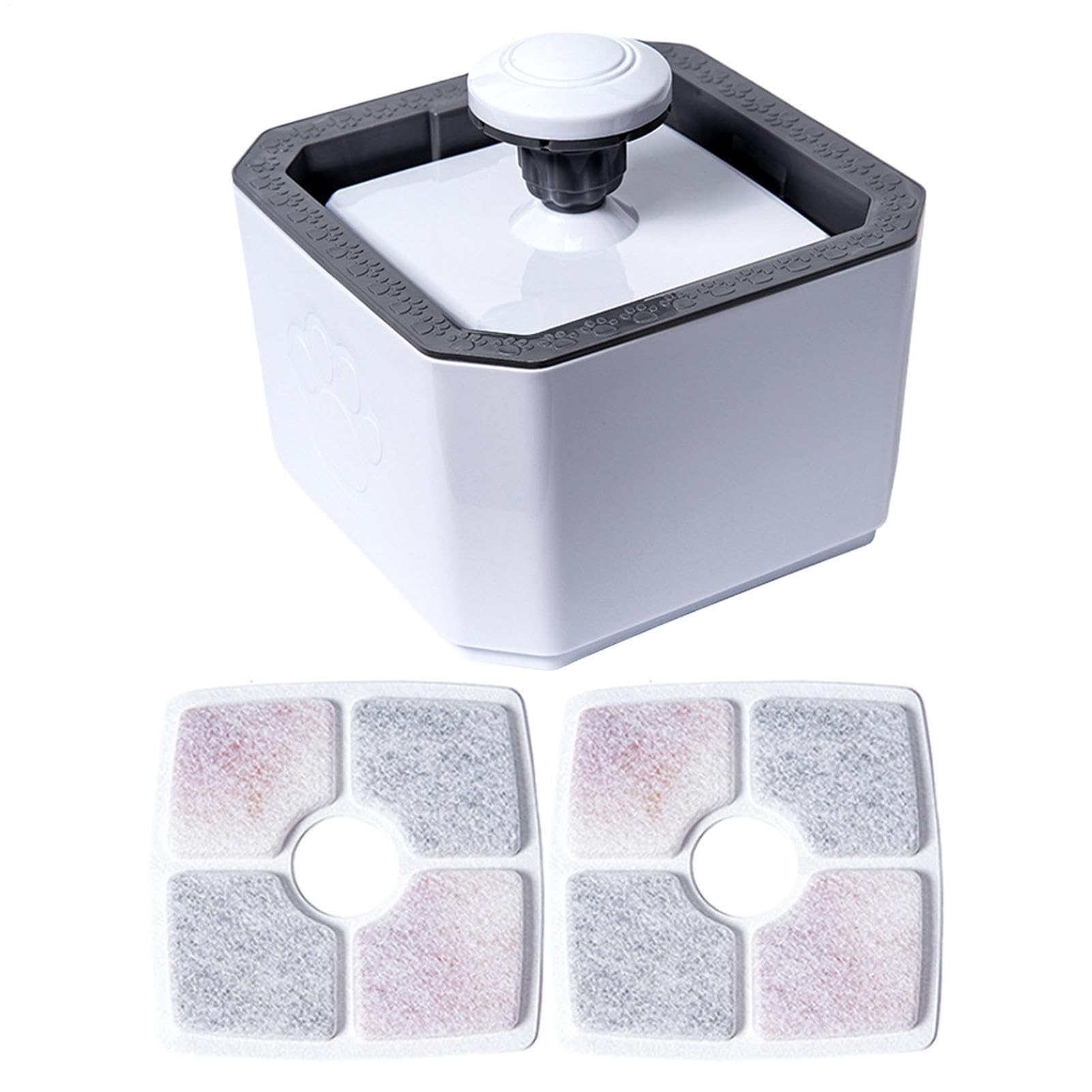 USB silenzioso automatico senza fili della fontana 2.5L dell'acqua del gatto alimentato | Distributore di acqua elettrico per cani di piccola taglia, casa, appartamento, balcone, soggiorno, cucina, patio, cortile