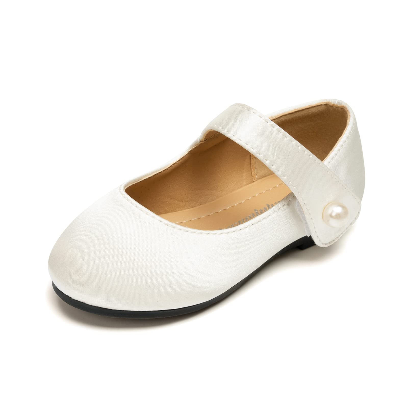 FUNKYMONKEY Toddler Girls Mary Jane Dress Shoes Casual Slip On Ballet Flats