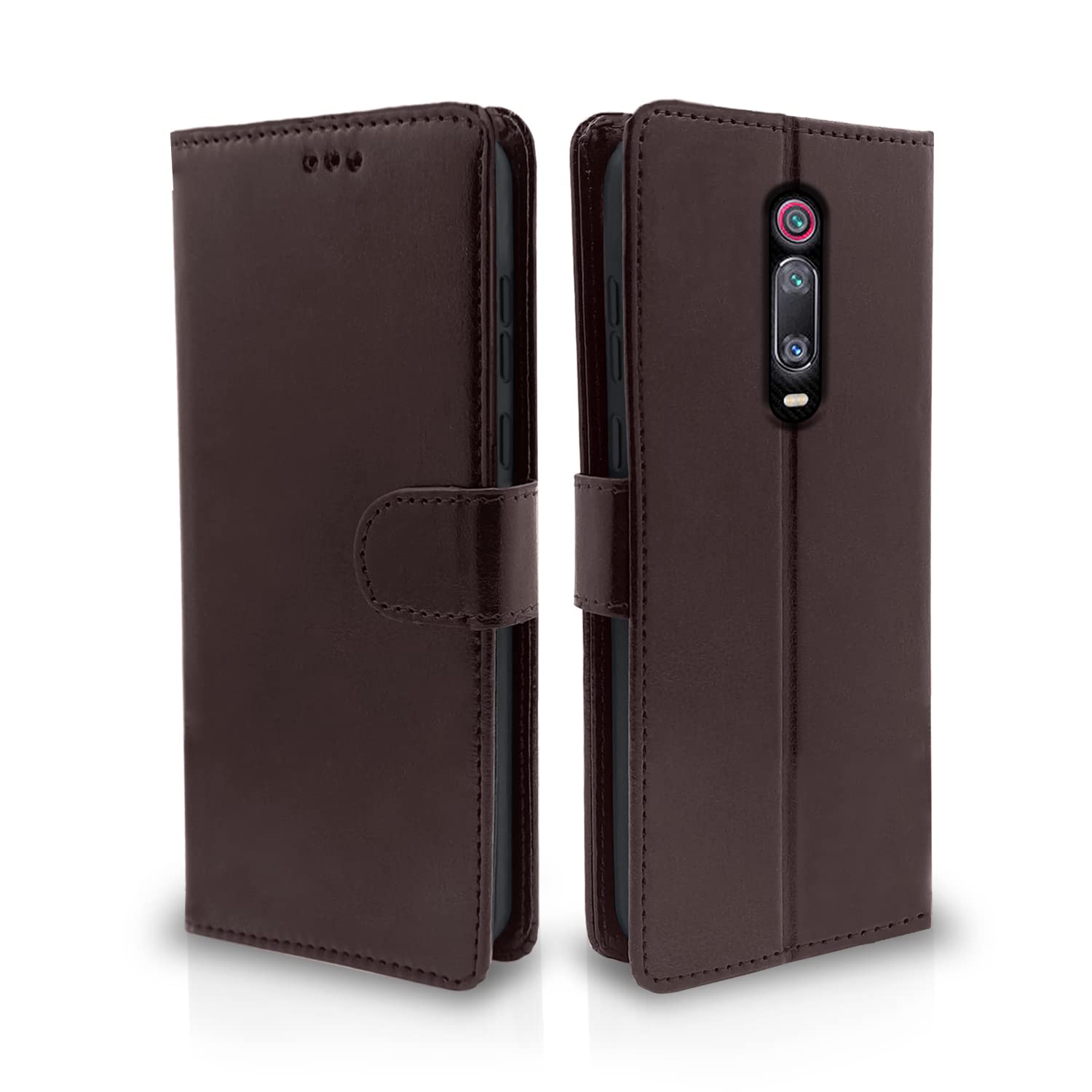 Pikkme Mi Redmi K20 / K20 Pro Flip Case Leather Finish | Inside TPU with Card Pockets | Wallet Stand and Shock Proof | Magnetic Closing | Complete Protection Flip Cover (Coffee) (B0BF9M3JFR) Amazon Price History, Amazon Price Tracker