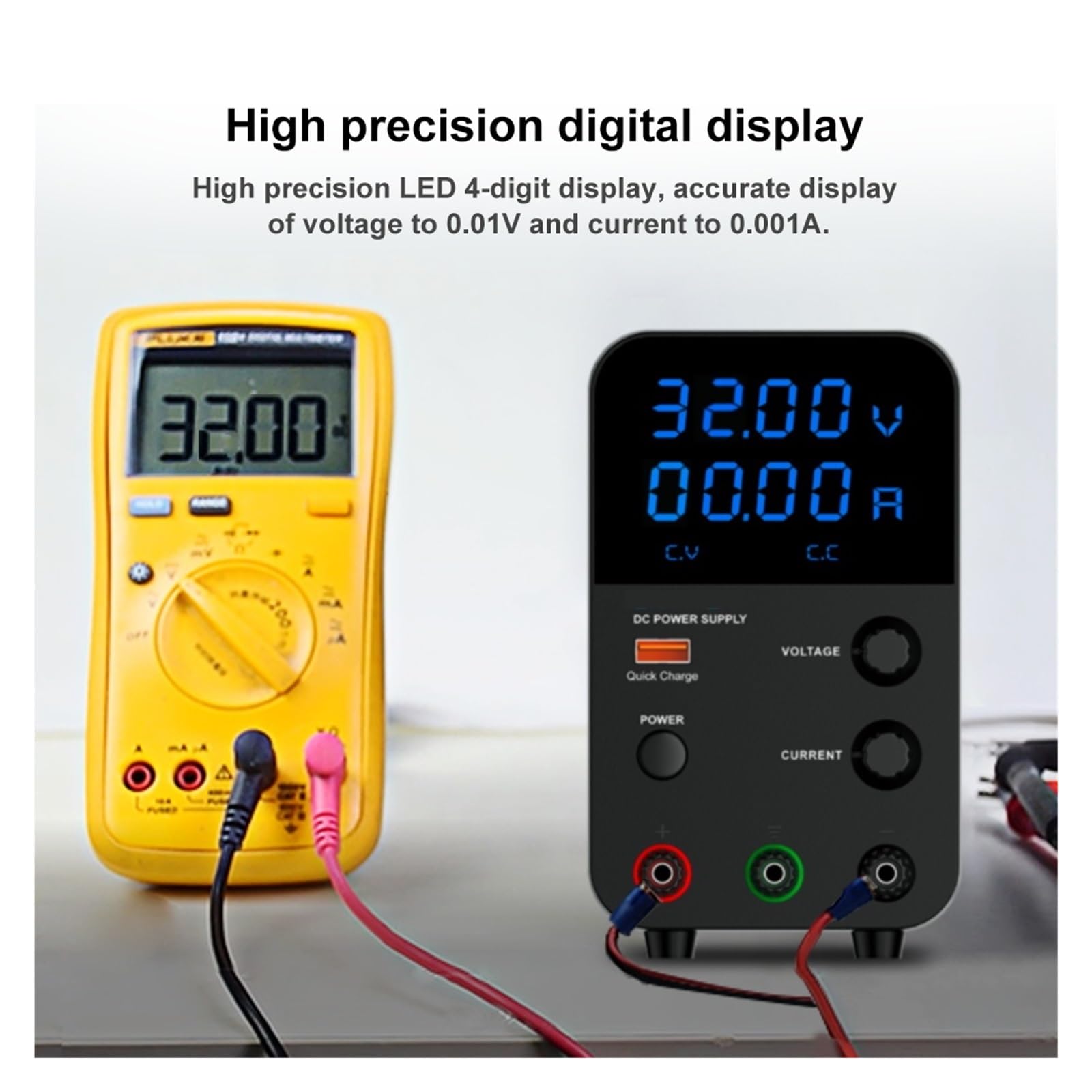 Fuente de alimentación de 30V 10A CC Ajustable 60V 5A 120V 3A Fuentes de alimentación de Laboratorio for reparación de teléfonos Fuente de alimentación (Color : GPS3010D White)