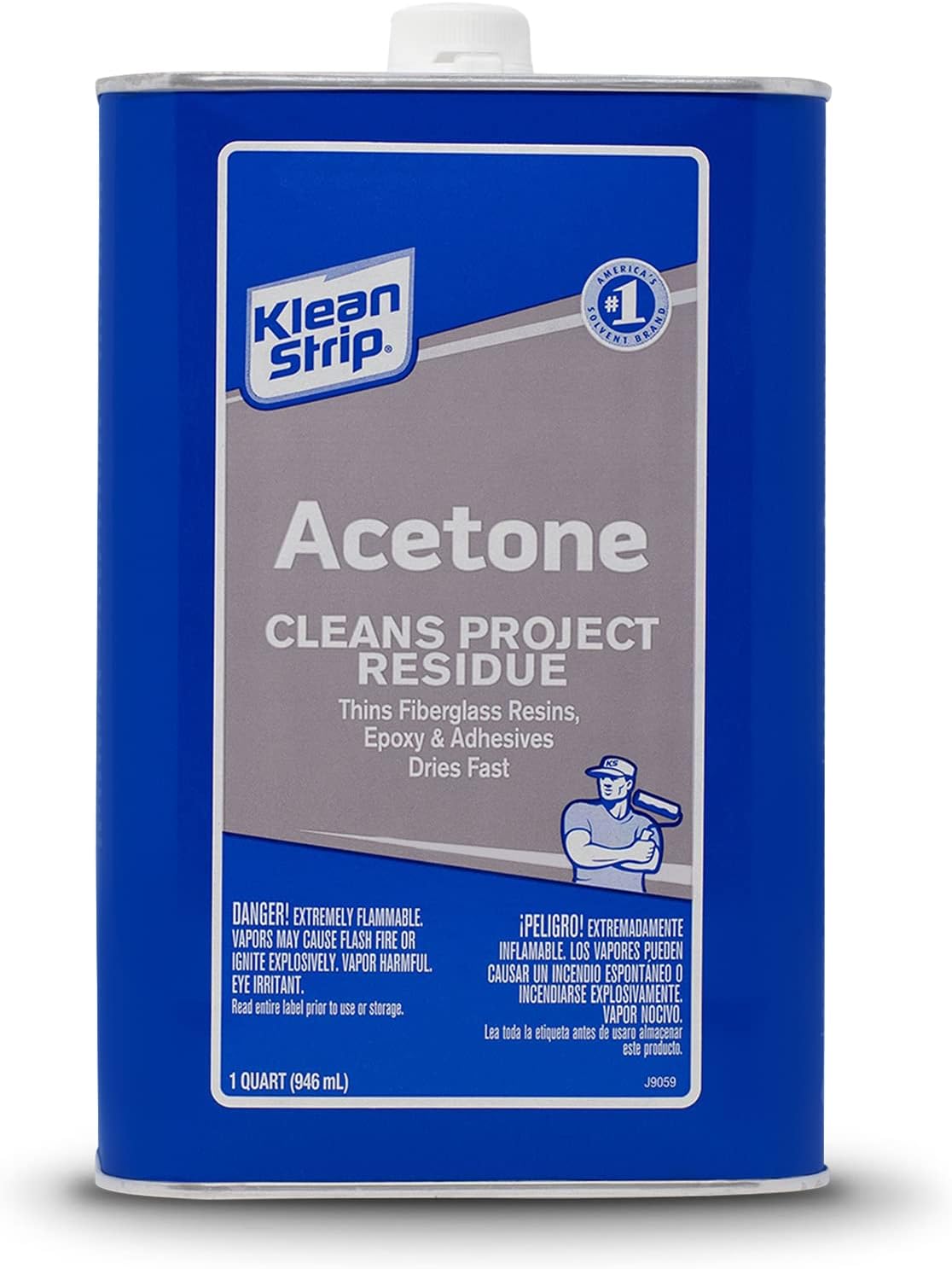 Buy KleanStrip Acetone Strong FastActing Thinning Cleaning Fiberglass Epoxy Resins Adhesives