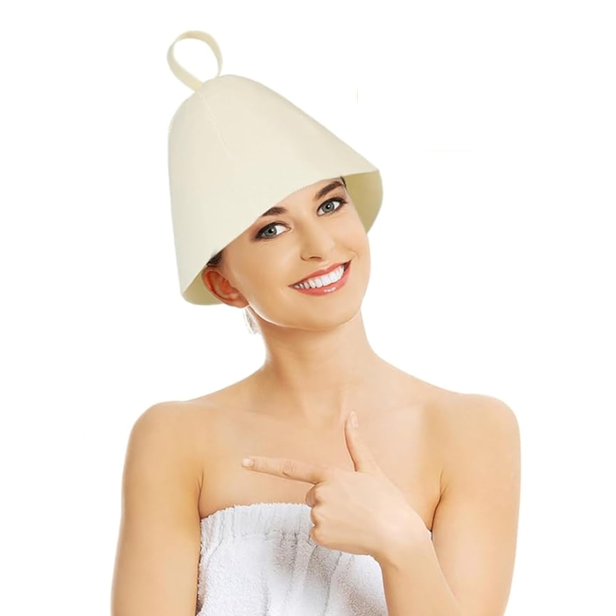 Premium Ultra Soft Sauna Hat for Women and Men — 100% Merino Wool — Ultra Soft, Breathable, Itch-Free and Odor Resistant Sauna Cap — Ideal Sauna Hat for Men or Banya Hat