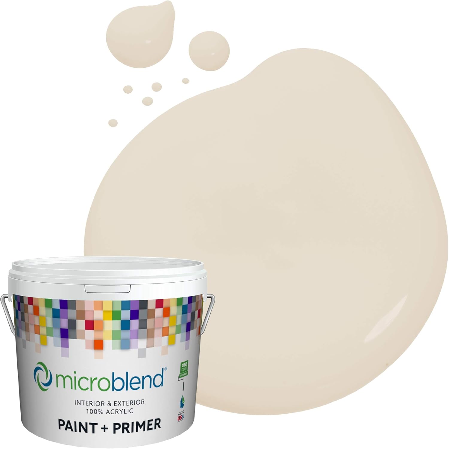Microblend Interior Paint and Primer Beige/Banister Beige, Eggshell