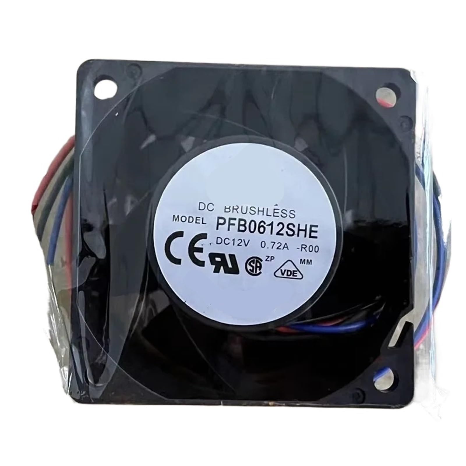 YMUGUEGH PFB0612SHE-R00 12V 0.72A 6038 6cm Cooling Fan 3-wire