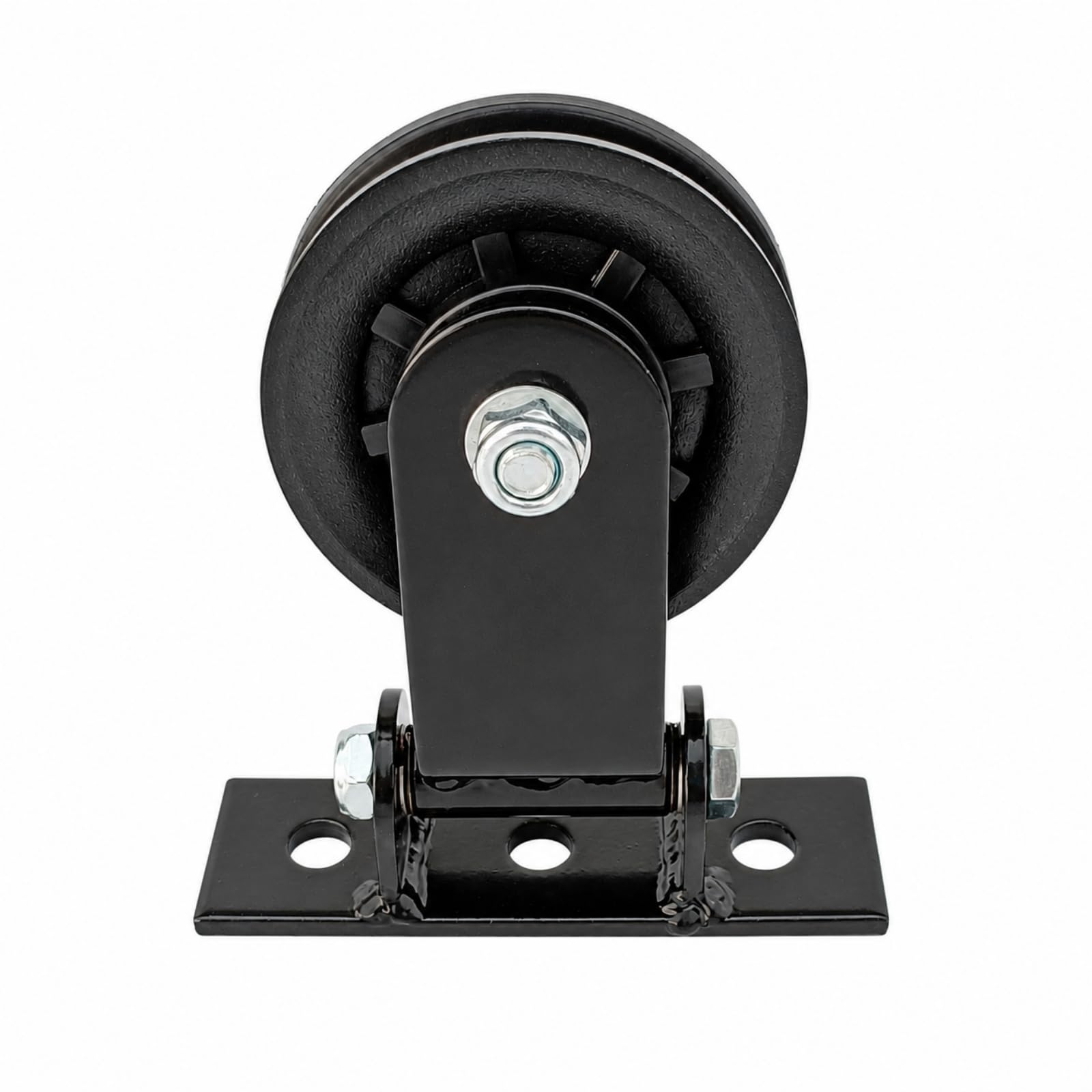 Harilla Polea Giratorio con Placa Montaje Multifuncional Polea con 3 Orificios Montaje para Gimnasio en Casa, Estilo